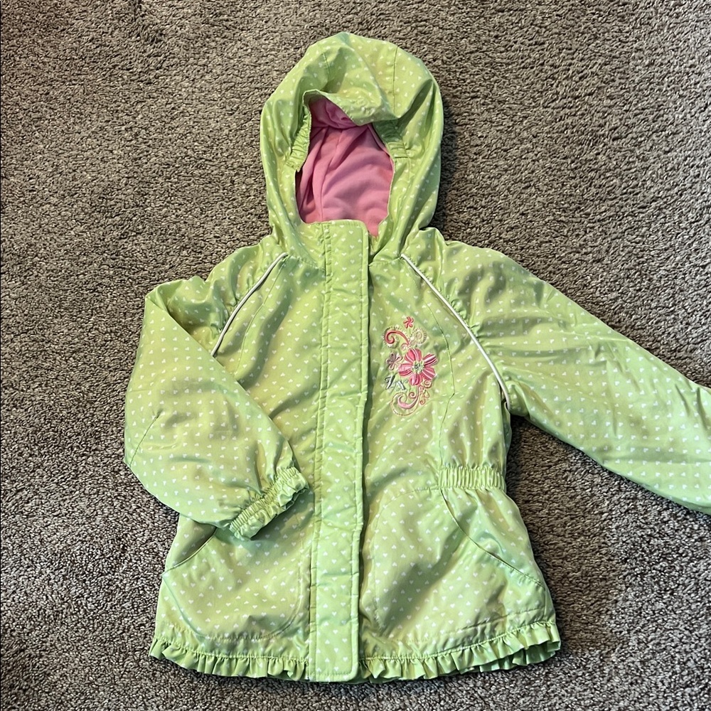 ZeroXposur Light Green Polka Dot with Hood